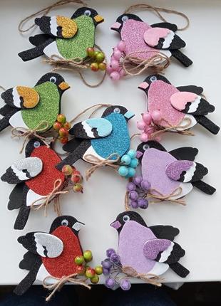 Снігурі із фоамірану. новорічні іграшки