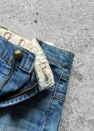 Dolce&gabbana vintage blue crop jeans джинси-кроп5 фото