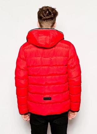 Пуховик \ куртка bellfield - radom червоного кольору (чоловіча) зима4 фото