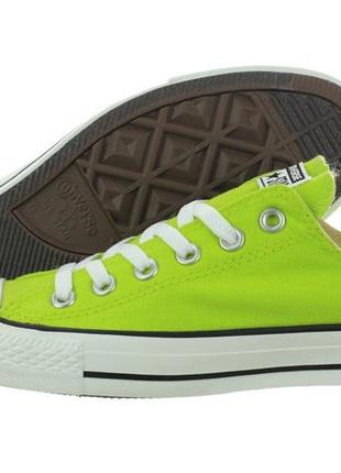 Кеди converse - classic chuck taylor all star low / green ox white1 фото