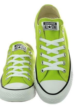 Кеди converse - classic chuck taylor all star low / green ox white2 фото