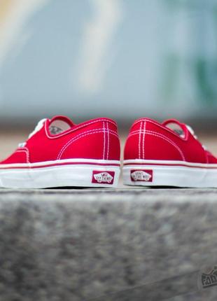 Кеди\кеды vans - authentic red (оригинал)3 фото