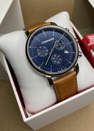 Годинник wenger 01.1743.104 urban classic chronograph 44mm 10atm