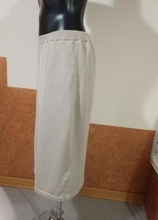 Фирменная стильная качественная натуральная котоновая базовая юбка.3 фото