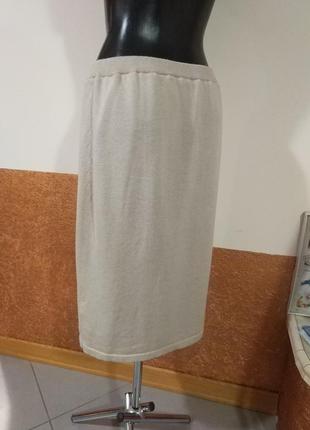Фирменная стильная качественная натуральная котоновая базовая юбка.4 фото