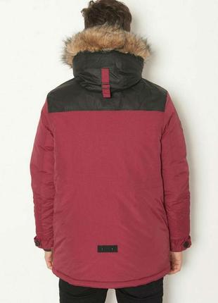 Парка \ куртка bellfield - сarbon burgundy (мужская) зима3 фото