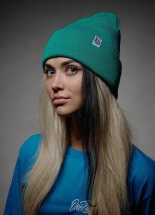 Шапка - urbanplanet  - classic green (зимняя/зимова шапка)