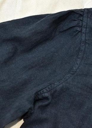 Costes стильна  щільна оверсайз джинсова сорочка з пишними рукавами4 фото