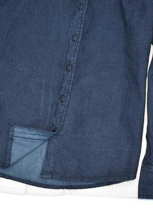 Costes стильна  щільна оверсайз джинсова сорочка з пишними рукавами7 фото