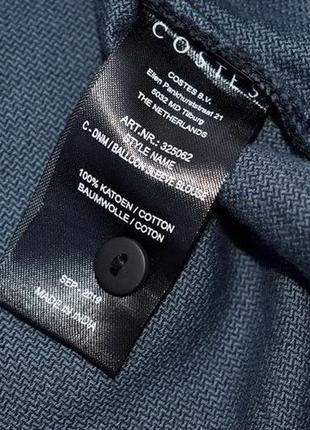 Costes стильна  щільна оверсайз джинсова сорочка з пишними рукавами9 фото