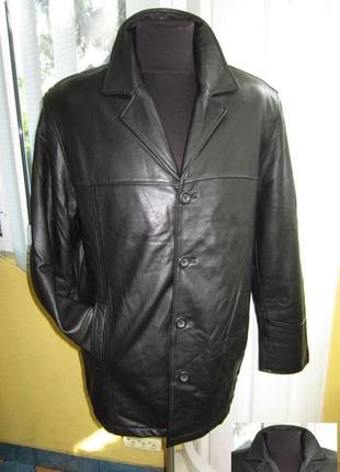 Велика шкіряна чоловіча куртка angelo litrico. італія. лот 274