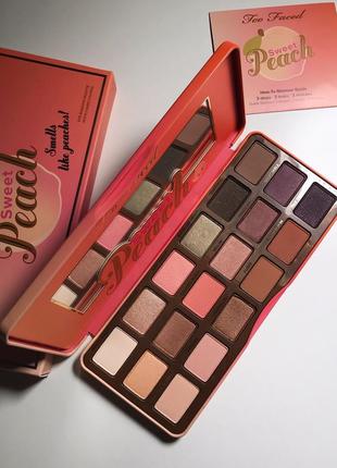 Палітра тіней too faced sweet peach. оригінал. нова. розпродаж📦є відправка новою поштою2 фото