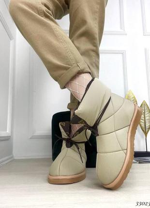 Черевики дутики зимові зима з хутром водонепроникні плащівка