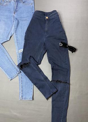 Стильні джинси skinny / скіні  / штани / брюки висока посадка8 фото