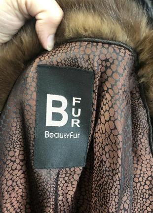 Полушубок стриженая норка с соболем beauty fur4 фото