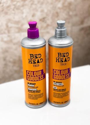 Шампунь , кондиціонер tigi bed head colour goddess oil infused