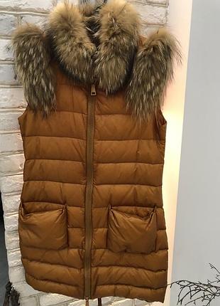 Стильний жилет з енотом