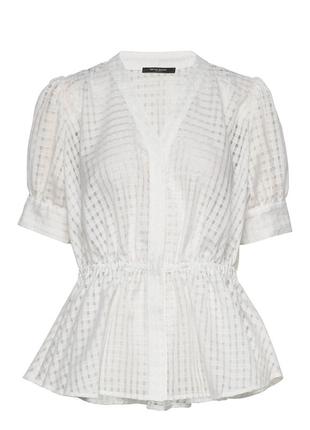 Неймовірна блуза від bruuns bazaar, фонарики, біла, люкс бренд