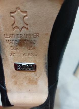 Сапожки  кожаные на аысоком каблуке вuffalo6 фото