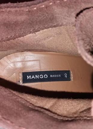 Стильные ботильоны замш mango 39-40 р. (25,5)5 фото