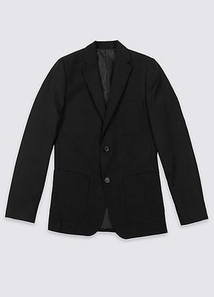 Школьный черный пиджак marks & spenser на 10 лет на рост 140 см4 фото