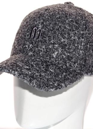 Бейсболка женская мерлушка барашек кепка утепленная флисовой подкладкой брендовая m bbz21515 темно-бежевый