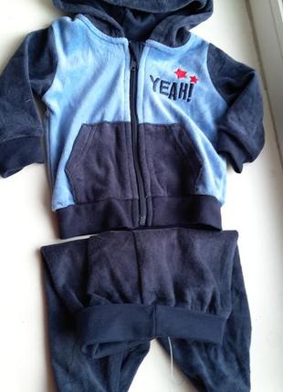 Велюровий комплект на хлопчика 3-6 міс, німеччина