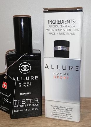 Тестер 65мл мужской аромат allure homme sport