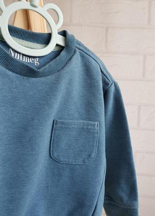 Кофта на флисе цвет джинс фирмы nutmeg на 18/24 месяцев2 фото