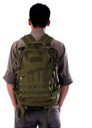 Тактический рюкзак b01 на 40 л / военный рюкзак с системой molle олива (123461242)3 фото
