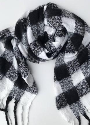 🤍🖤теплий basic об’ємний шарф для тебе 🖤🤍