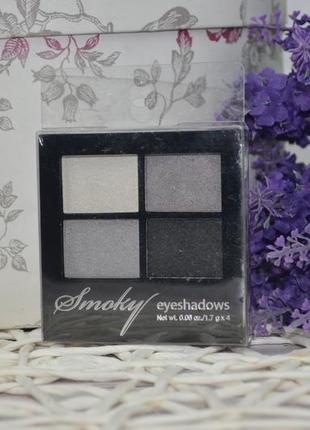 Фірмова палетка димчастих тіней смокі h&m smoky eyeshadows palette оригінал