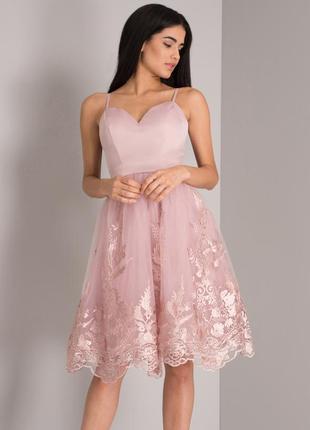 Роскошное платье миди . вечернее платье. коктейльное платье chi chi london