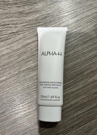Alpha-h balancing moisturizer & gentle exfoliant 10% glycolic acid зволожуючій засіб