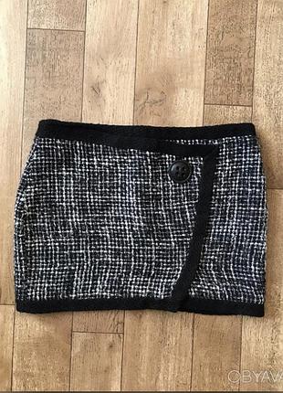 Трендовая мини-юбка naf-naf р 42, м-l