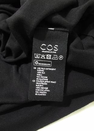 Блуза черная вискоза-шелк oversize 'cos' 44-50р7 фото