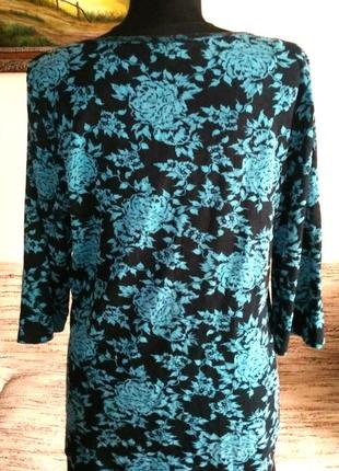 Супер туника-футболочка брендовая яркая хлопок 56 размер