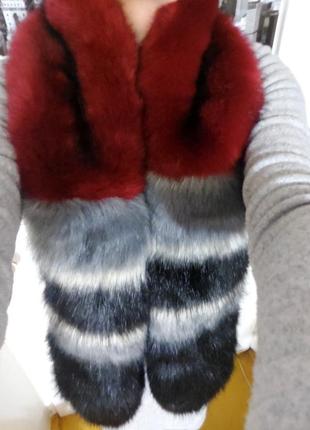 Мех манто шарф zara