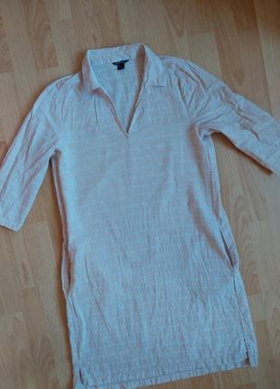 Сукня-сорочка в смужку esmara льон бавовна❤️1 фото