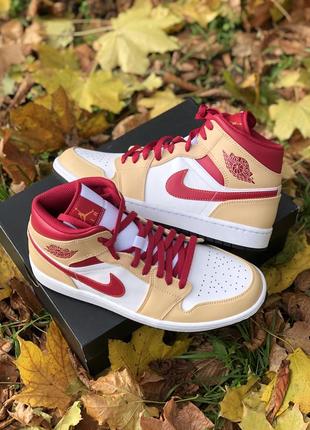 Кроссовки air jordan 1 mid оригинал 44 28 см 10 us