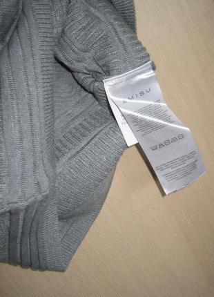 Теплая мини юбка с фактурным узором3 фото