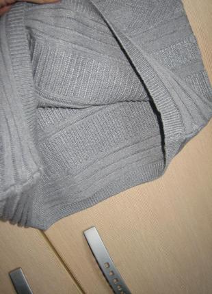 Теплая мини юбка с фактурным узором5 фото