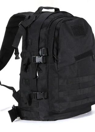 Тактический рюкзак b01 на 40 л / военный рюкзак с системой molle черный (123461208)3 фото