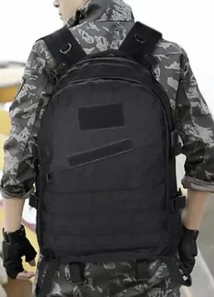Тактический рюкзак b01 на 40 л / военный рюкзак с системой molle черный (123461208)2 фото