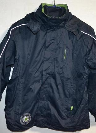 Фирменная курточка тсм 2в1 германия   зимняя, демисезонная на подстежке 146рост