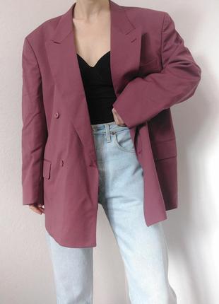Винтажный шерстяной пиджак двубортный жакет renato cavalli пиджак шерсть жакет двубортный блейзер брендовый винтаж оригинал7 фото