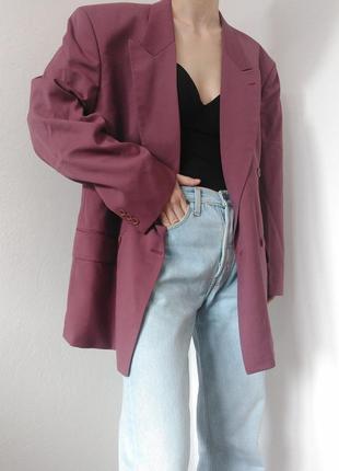 Винтажный шерстяной пиджак двубортный жакет renato cavalli пиджак шерсть жакет двубортный блейзер брендовый винтаж оригинал6 фото