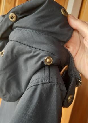 Женская куртка парка удлиненная демисезон утепленная пальто плащ7 фото