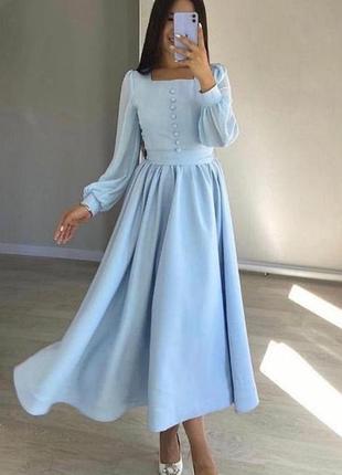 Шикарна сукня плаття міді з ґудзиками кльово