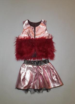 Святковий наряд костюм для дівчинки evgakids 92р як новий спідниця жилет